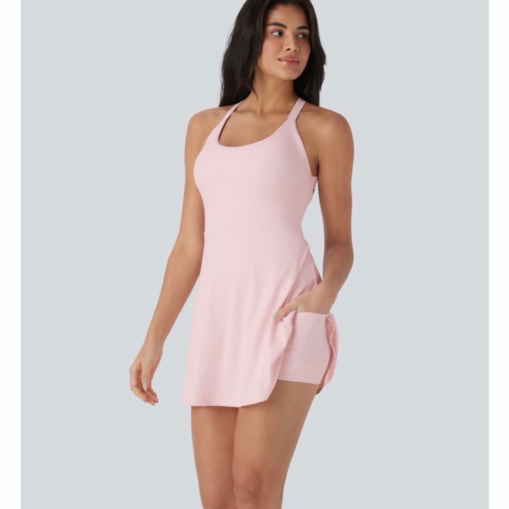 Pink Halara easy peasy Dress